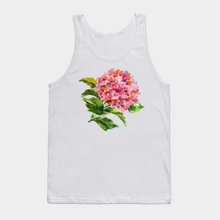 Pink hydrangea Tank Top